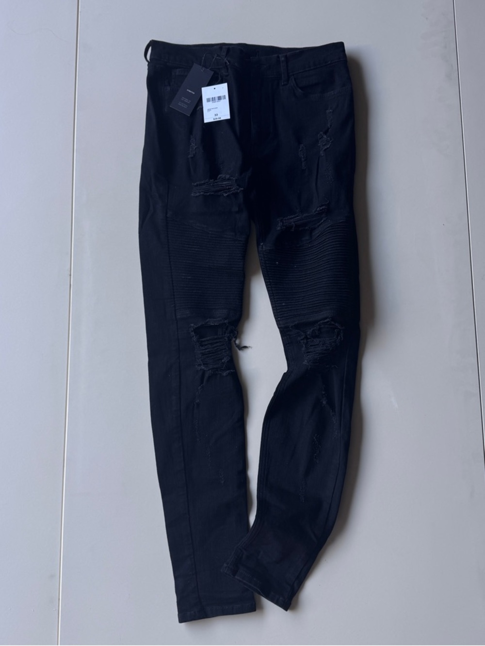 Forever 21 Men's Skinny Black Stretch Jeans - Picture 10 of 11